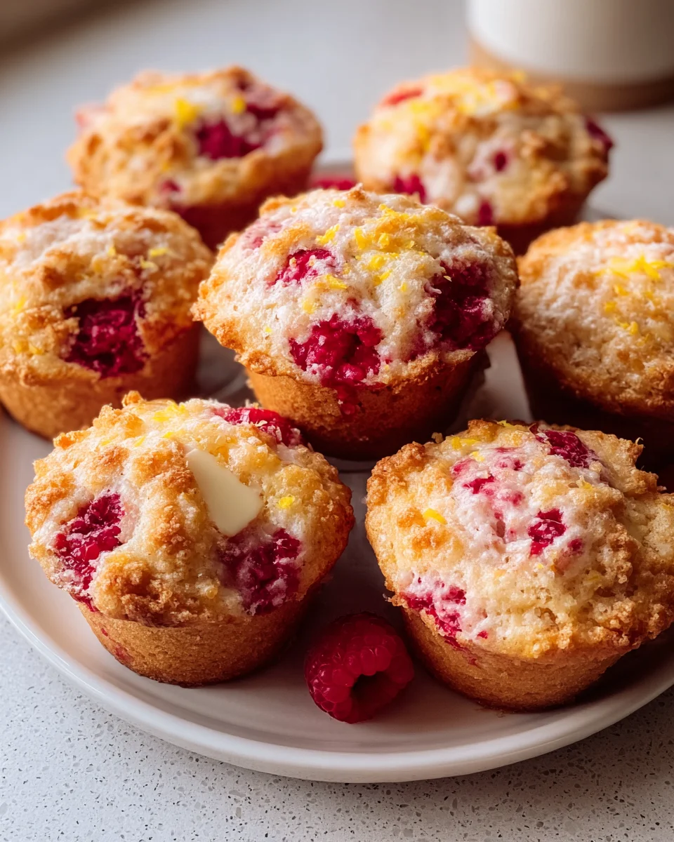 Delicious Lemon Raspberry White Chocolate Muffins Recipe