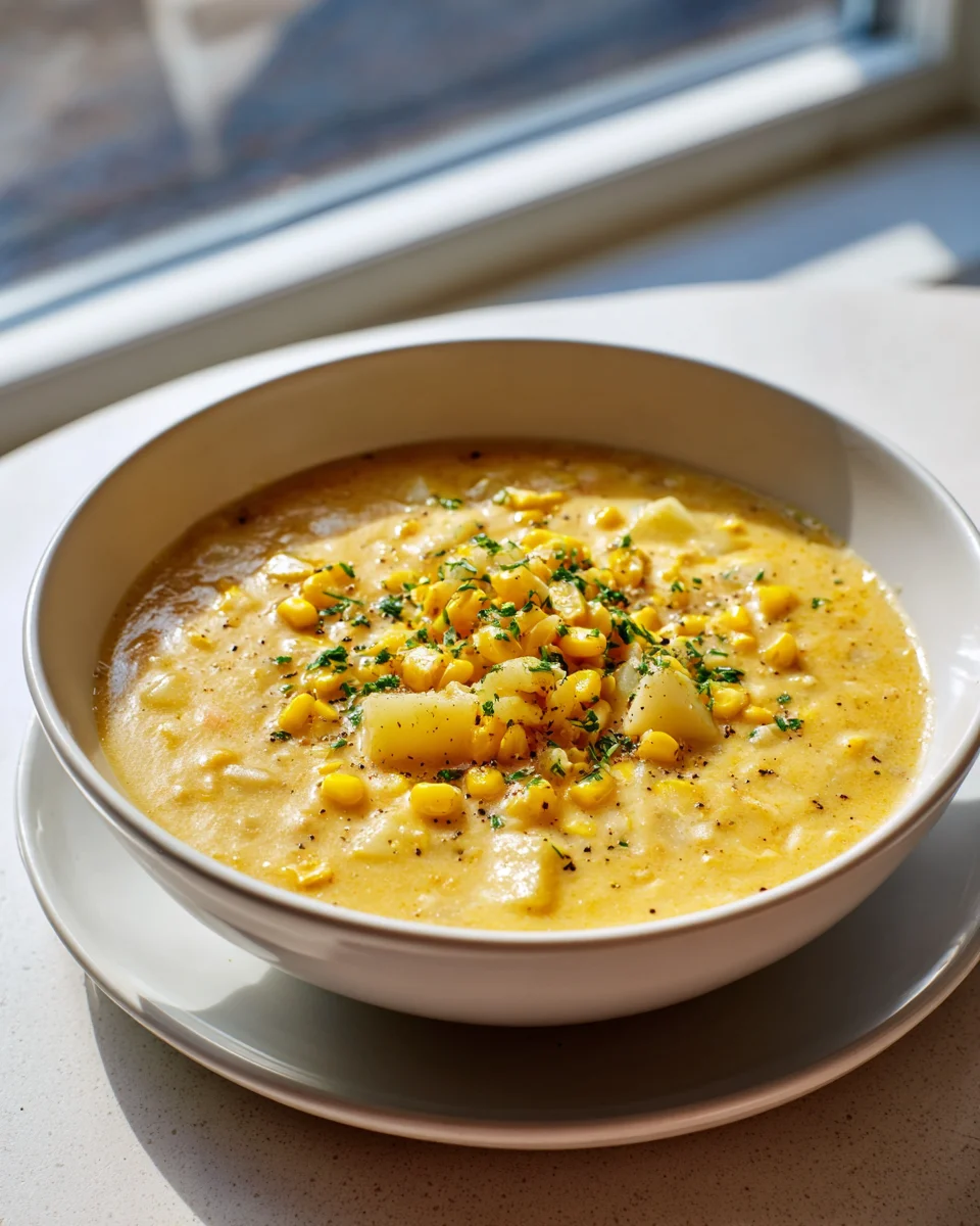 Delicious Creamy Corn Chowder Soup Recipe for Cozy Nights