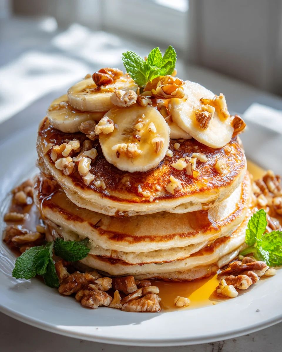 Delicious Banana Nut Old Fashioned Pancakes Recipe to Try!