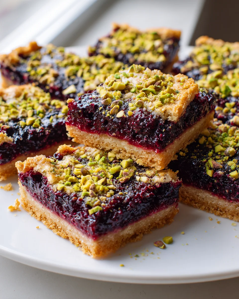 Blackberry Pistachio Dream Bars: Your New Favorite Dessert!