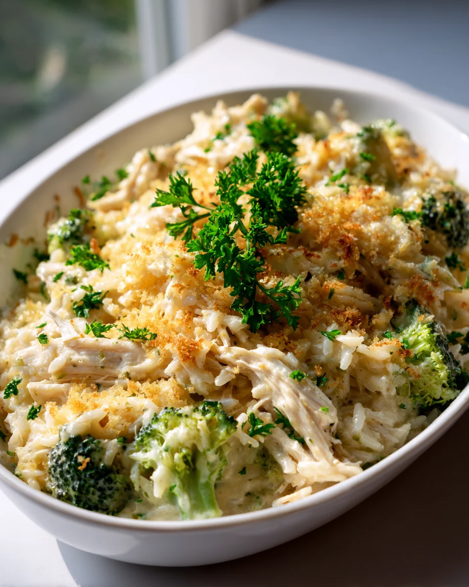 Best Angel Chicken Rice Casserole with Broccoli Recipe
