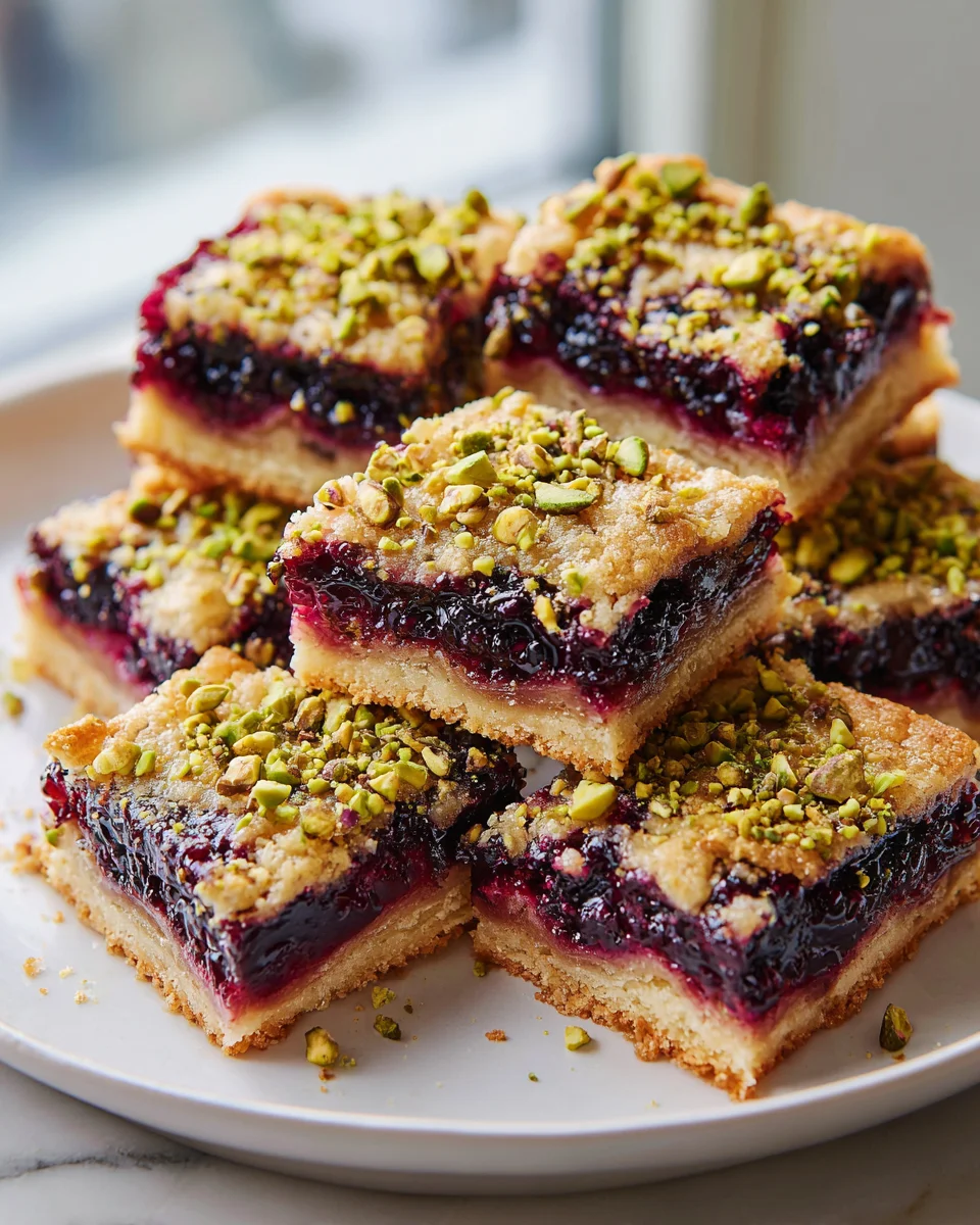 Blackberry Pistachio Dream Bars: Your New Favorite Dessert!