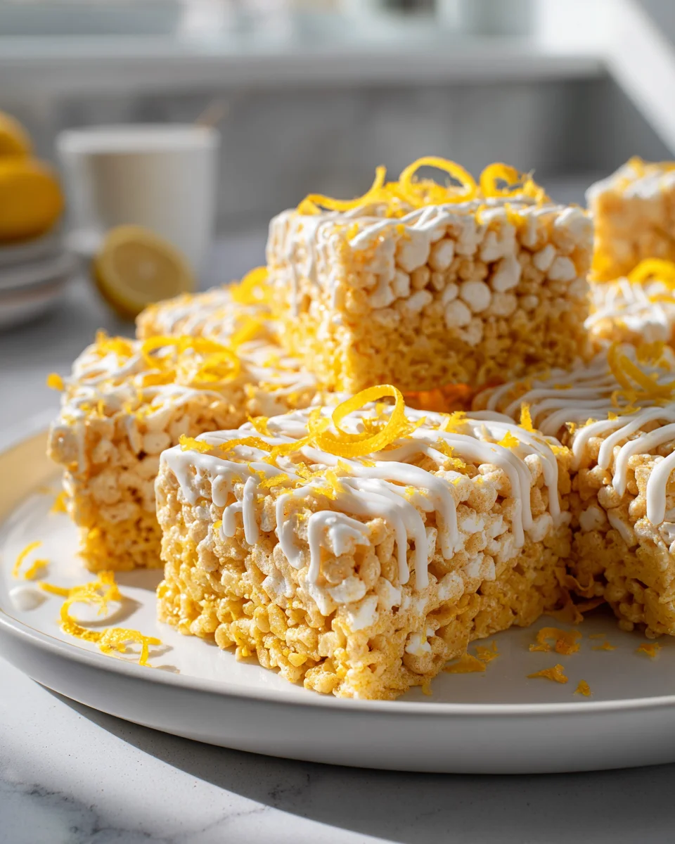 Zesty Lemon Rice Krispy Treats: Your New Favorite Dessert!