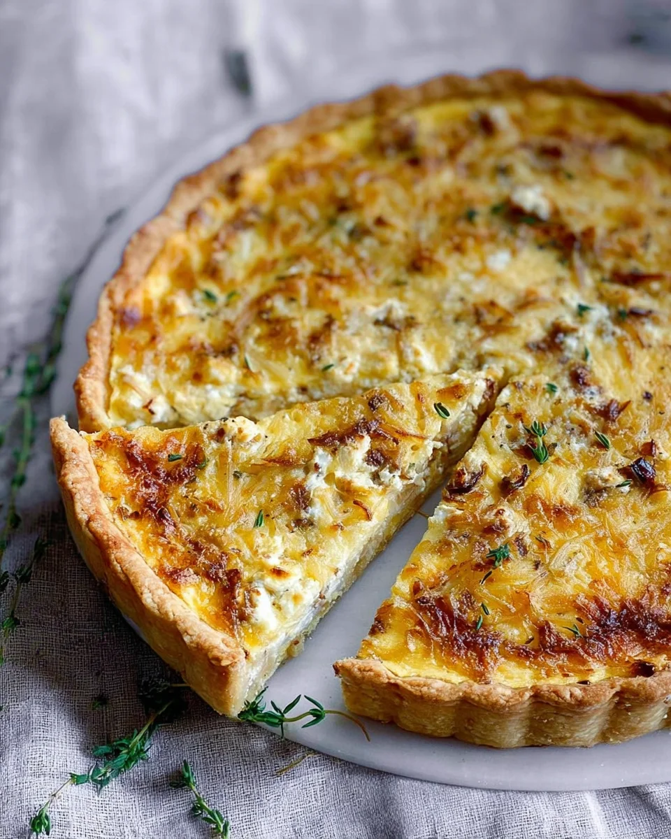 Delicious Caramelized Onion Goat Cheese Tart Recipe to Savor