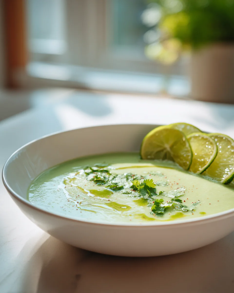 Chilled Avocado and Lime Soup: Refreshing Summer Delight