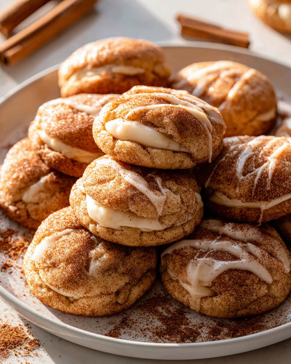 Decadent Cinnamon Cream Cheese Stuffed Cookies Recipe
