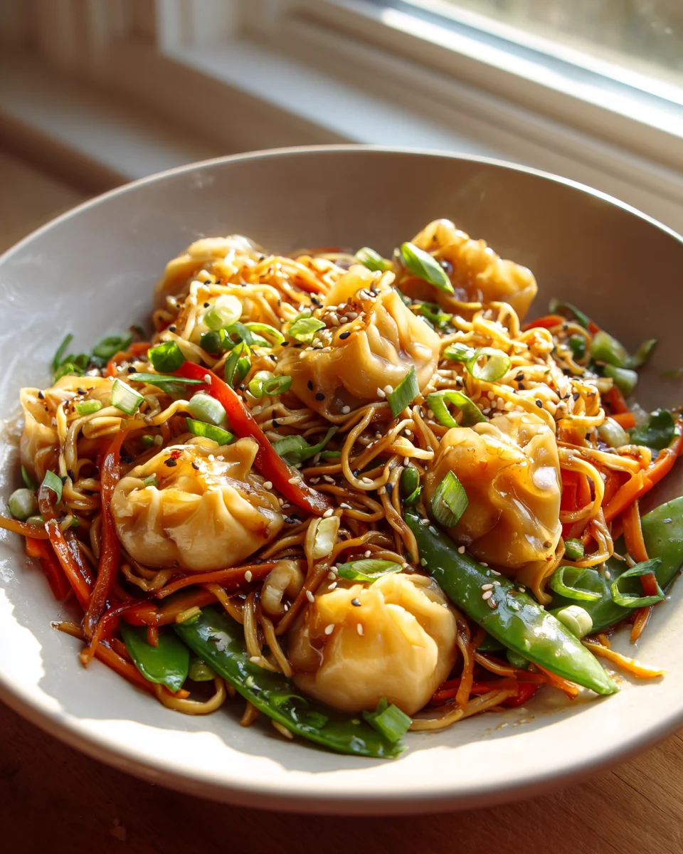 Trader Joe’s Dumpling Stir Fry Noodles with Veggies Recipe