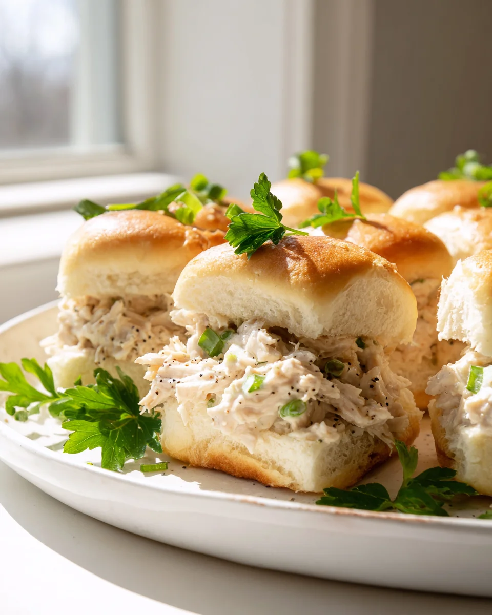 Creamy Chicken and Rice Sliders with Soft Buns Recipe