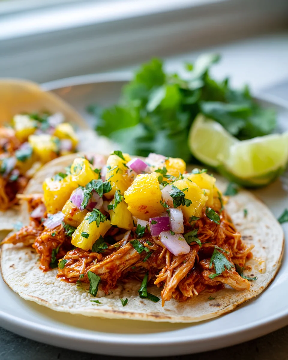 Pineapple Sriracha Chicken Tacos: A Flavorful Fiesta Delight