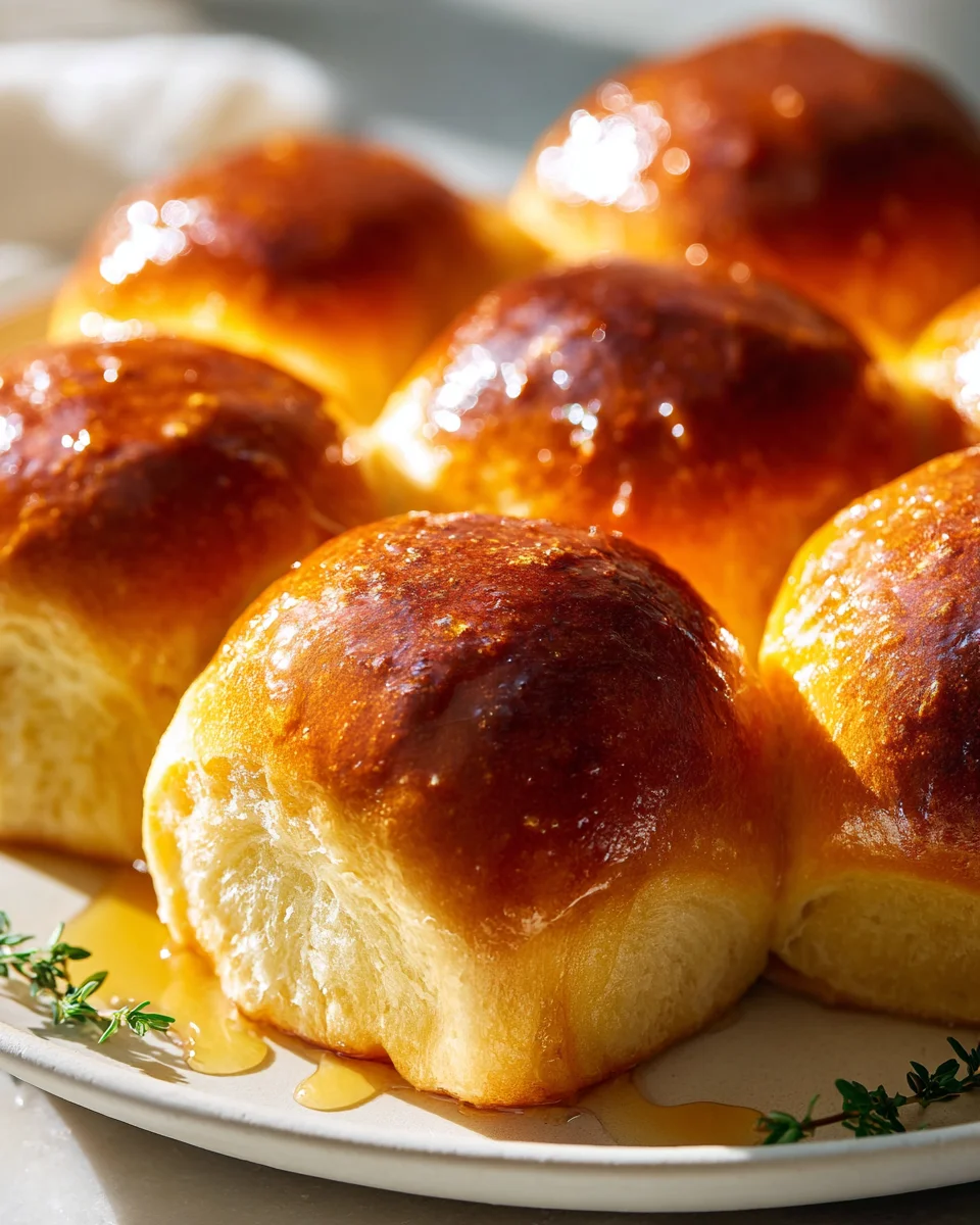 Soft Brioche Dinner Rolls with Honey Glaze Recipe to Savor