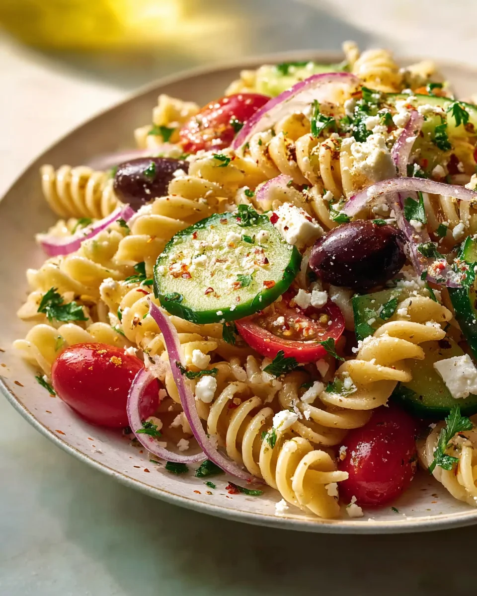 Irresistible Mediterranean Pasta Salad Recipe You'll Love!