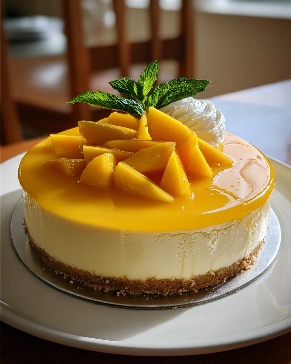 Delicious Tropical Mango Cheesecake Recipe for Summer Bliss