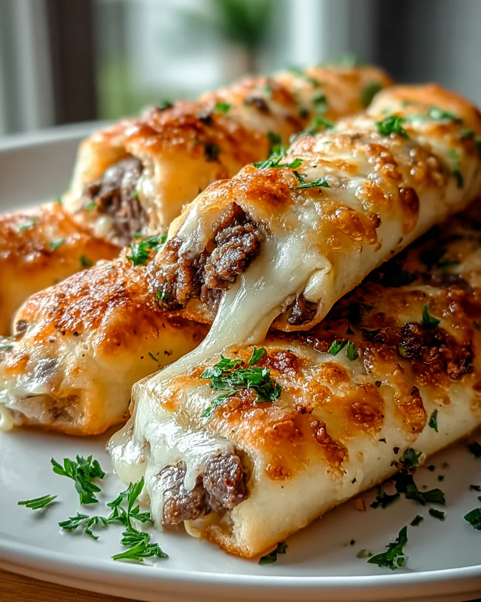 Philly Cheesesteak Stuffed Cheesy Breadsticks Recipe Delight