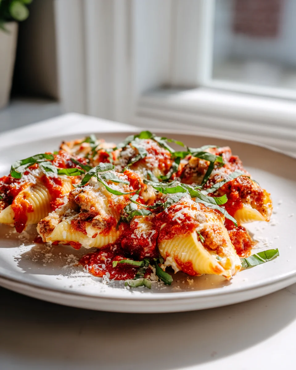 Beef and Ricotta Stuffed Shells: Savory Italian Delight Recipe