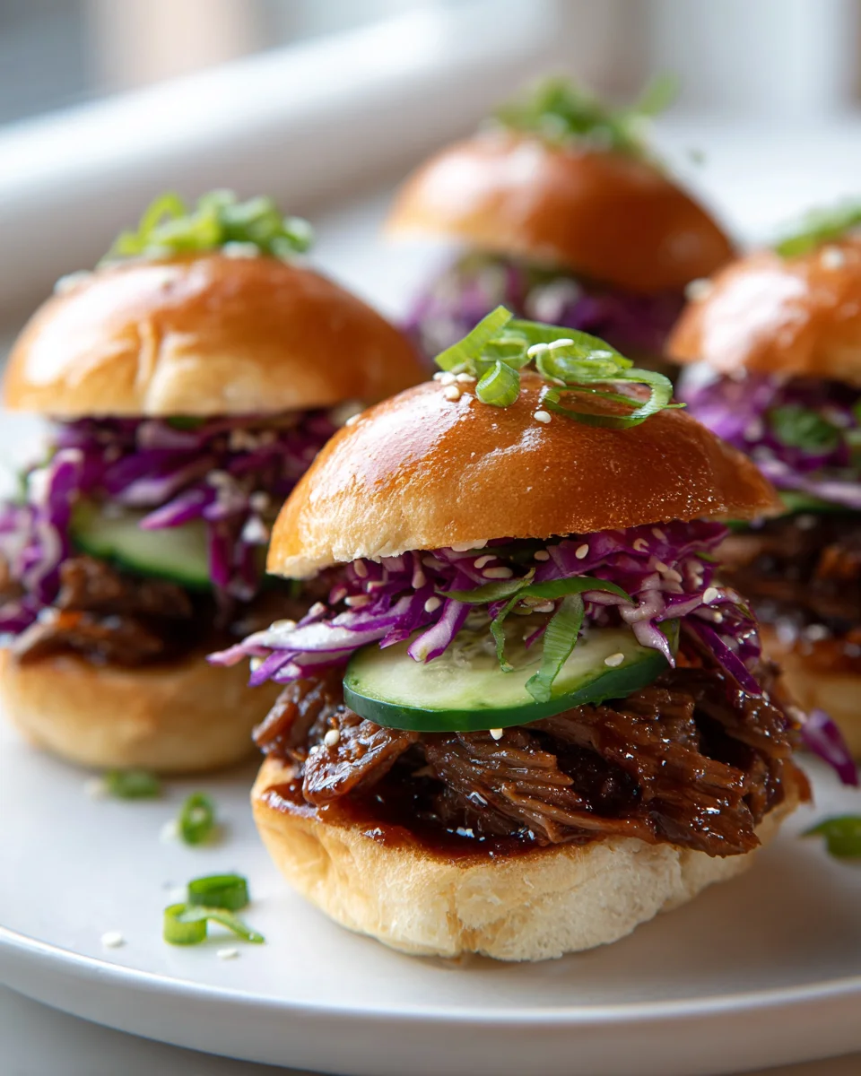 Korean Beef Bulgogi Sliders with Sweet Sticky Glaze Recipe