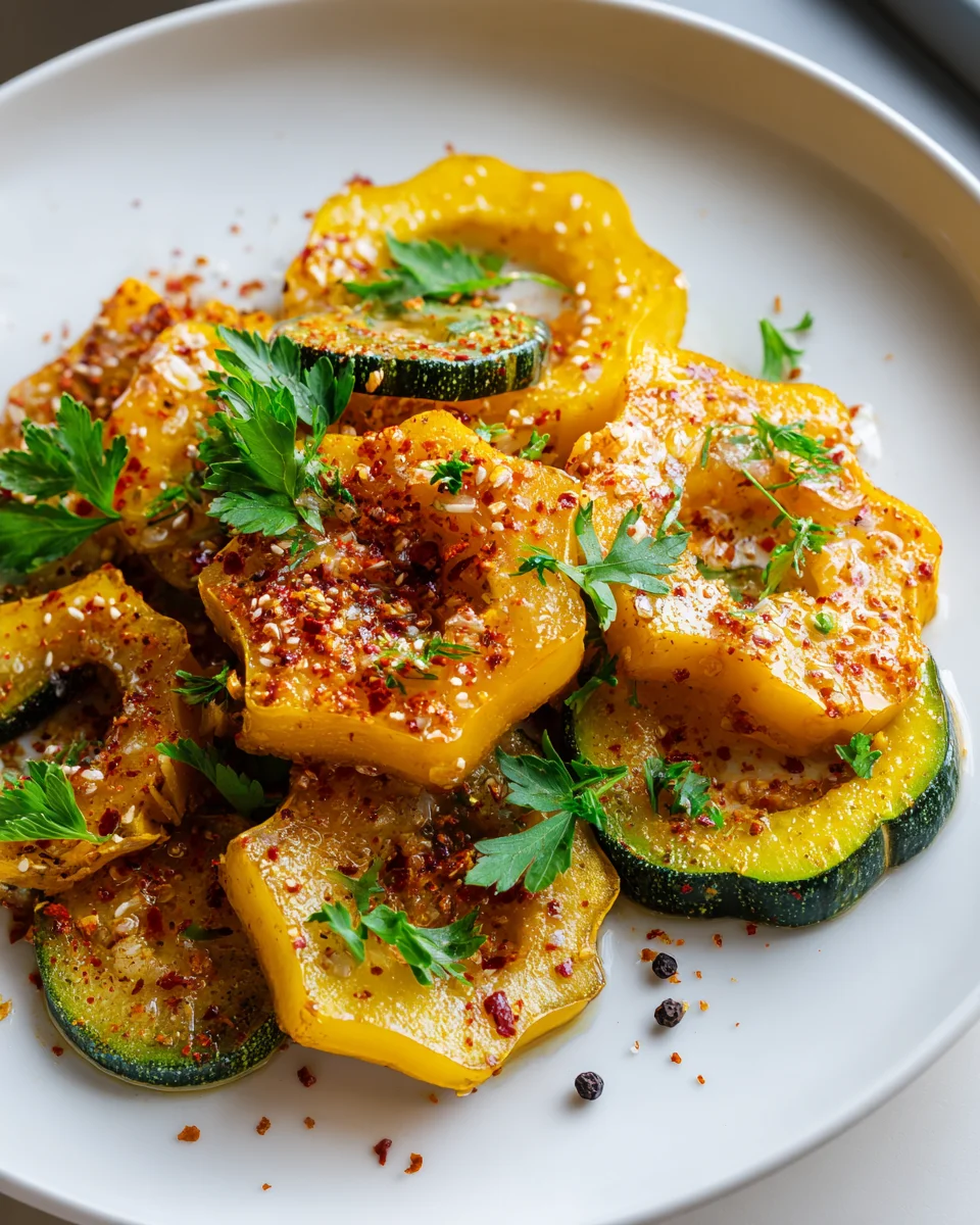 Crispy Air Fryer Patty Pan Squash with Paprika & Garlic