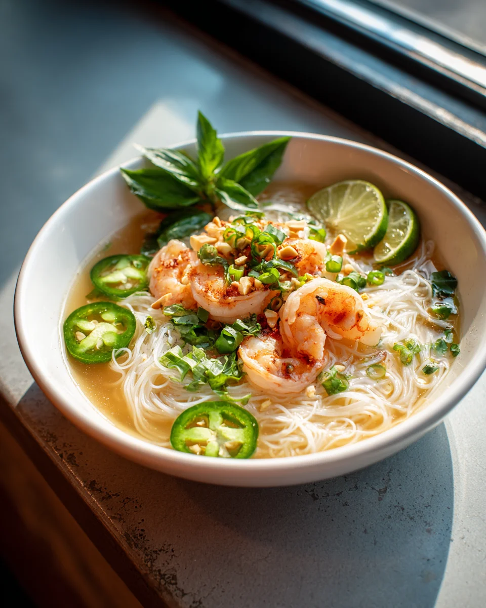 Delicious Shrimp & Rice Vermicelli Pho Recipe You’ll Love