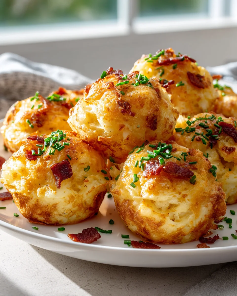 Beef Bacon Cheddar Mashed Potato Puffs: Irresistible Comfort Snack