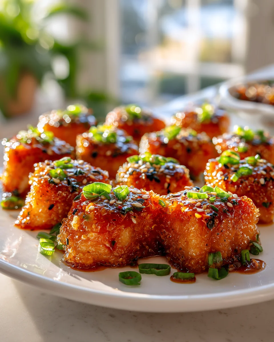 Crispy Honey Sriracha Salmon Bites Recipe - Irresistibly Delicious!