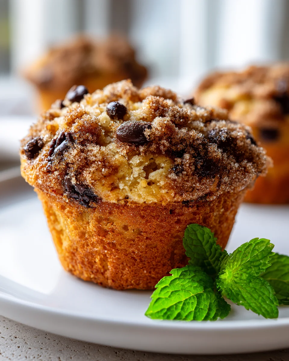 Pumpkin Chocolate Chip Streusel Muffins Recipe for Fall Treats