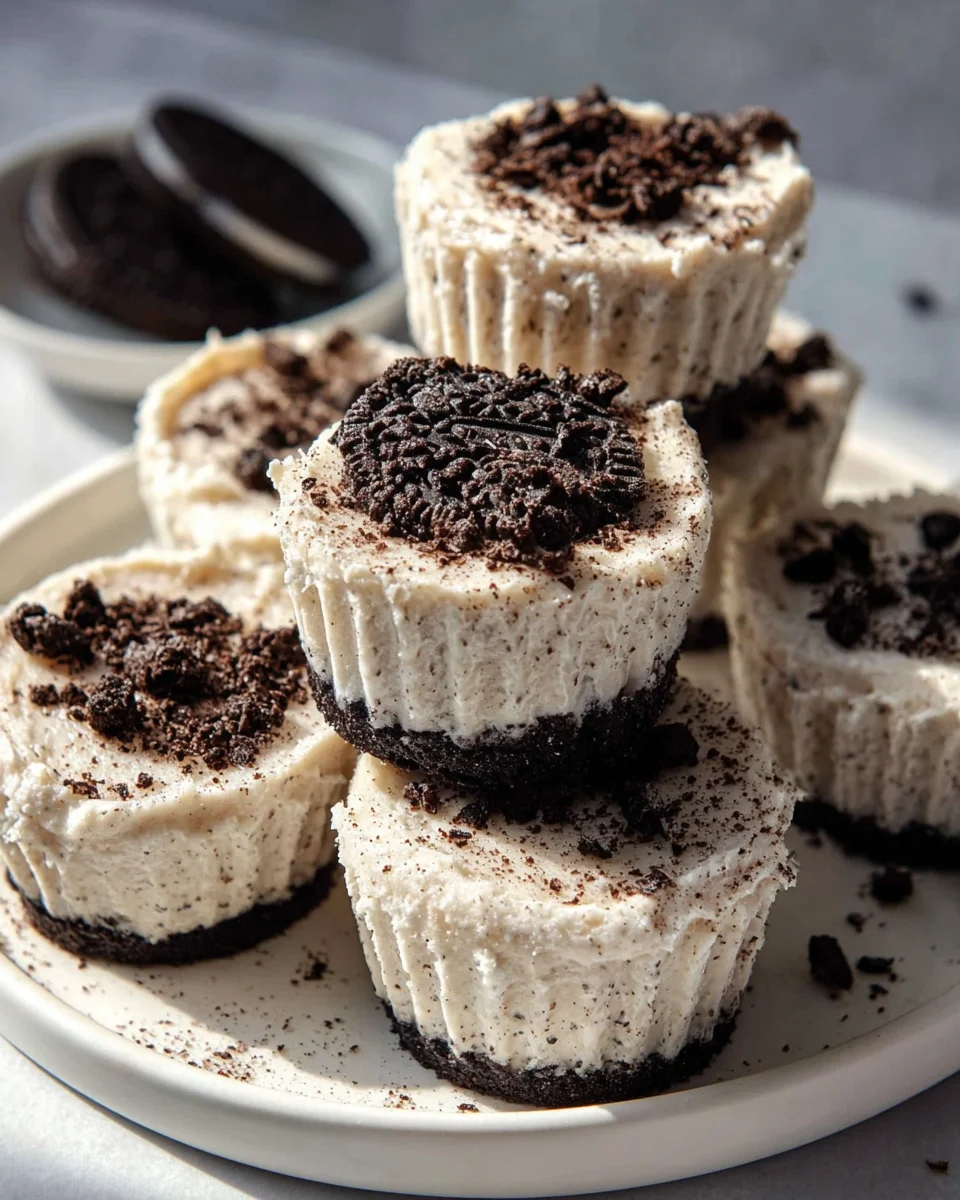 Skinny No Bake Oreo Cheesecake Bites