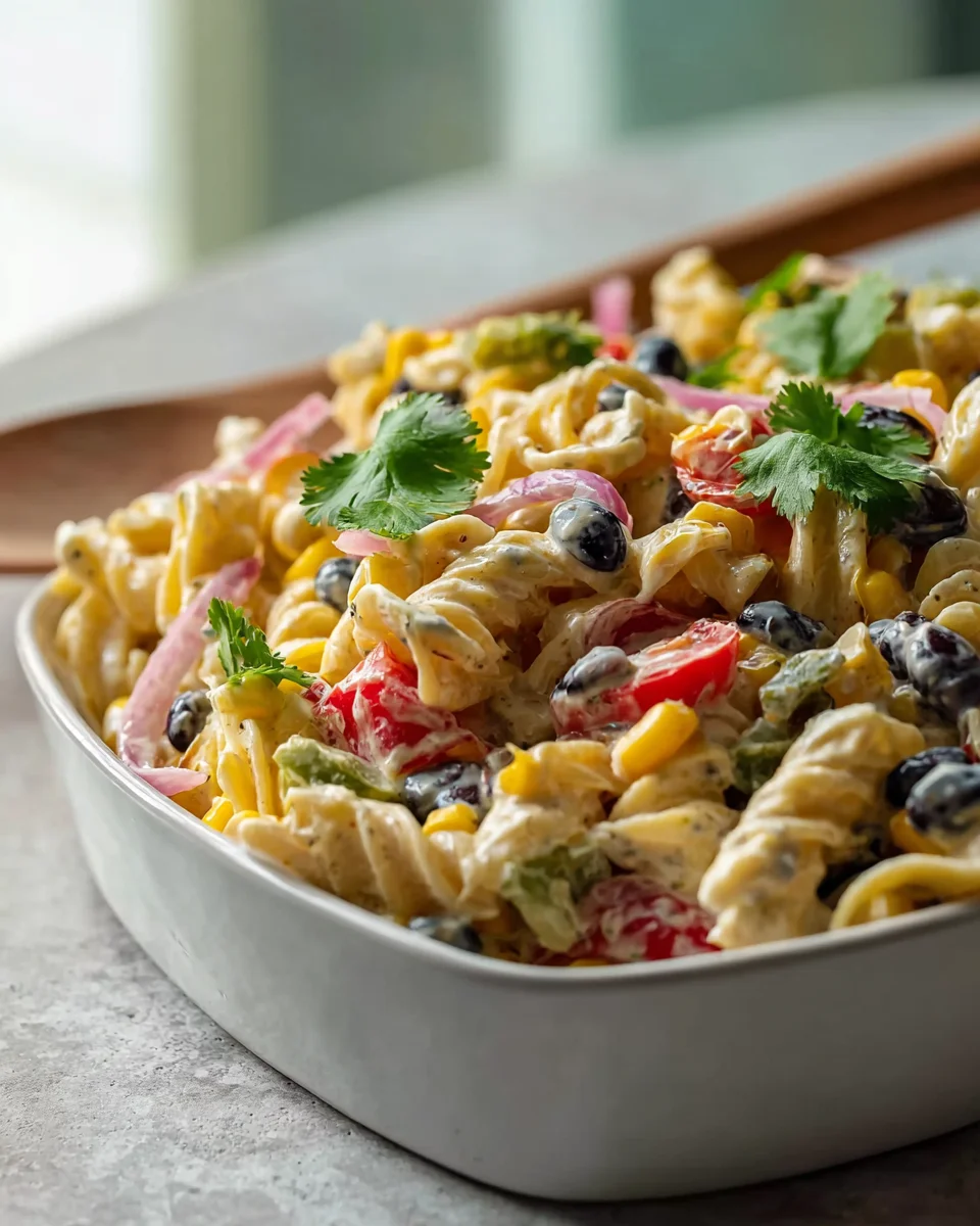 Easy High Protein Southwest Pasta Salad Recipe for a Healthy Meal