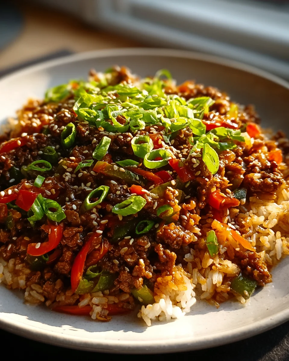 Crispy Chilli Beef Rice: Quick & Flavorful Dinner Recipe