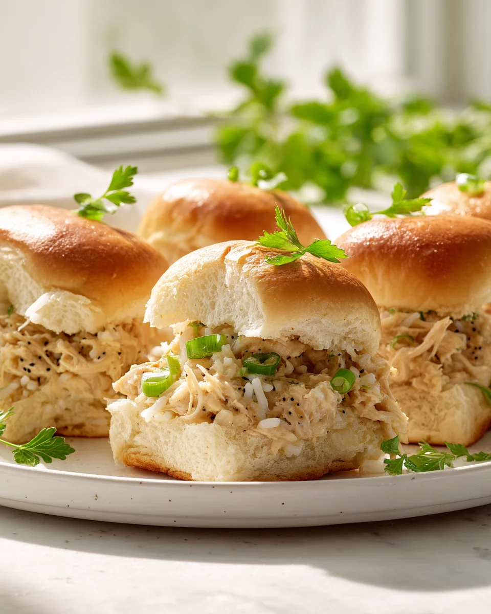 Creamy Chicken and Rice Sliders with Soft Buns Recipe