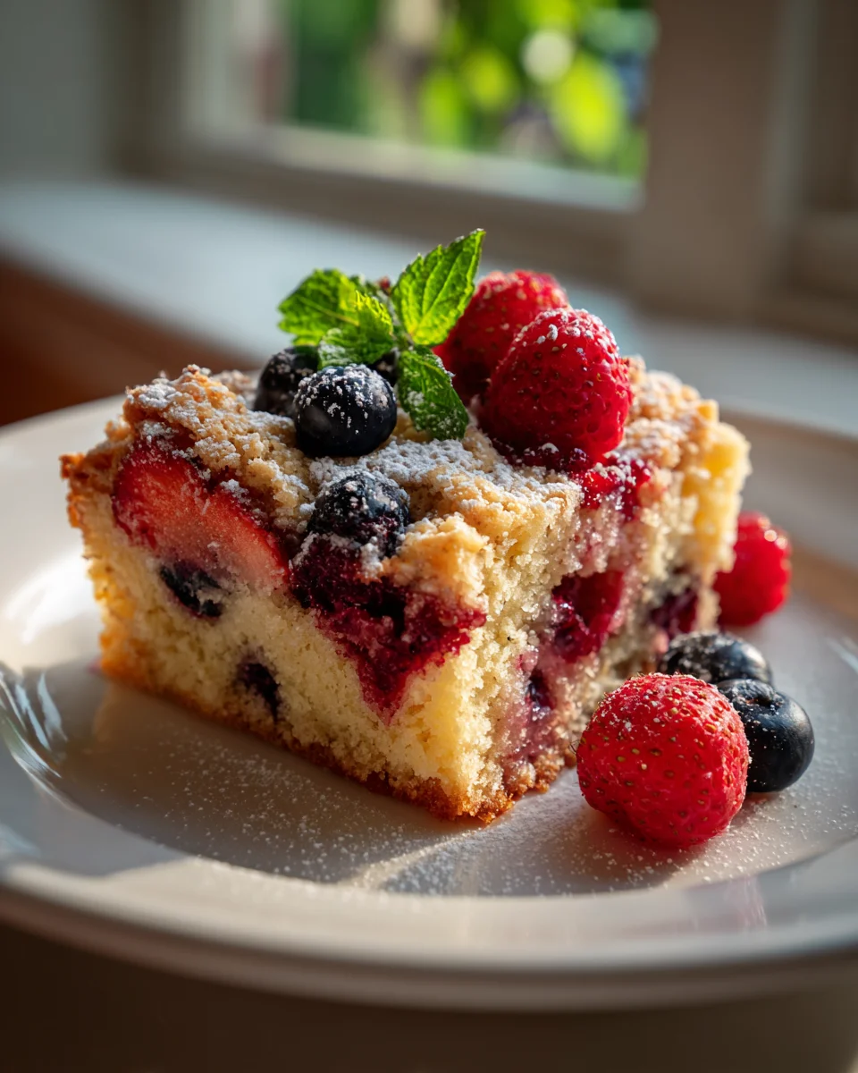 Lemon-Berry Bliss Dump Cake Delight