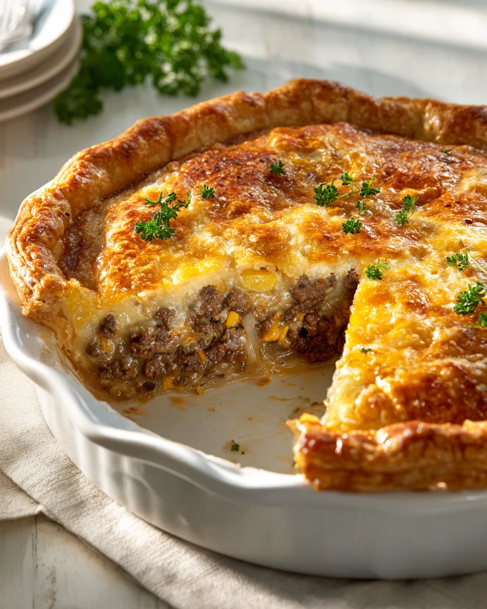 Savory Cheeseburger Pie Delight