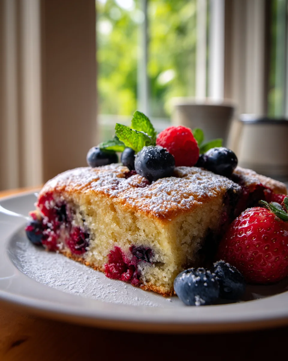 Lemon-Berry Bliss Dump Cake Delight