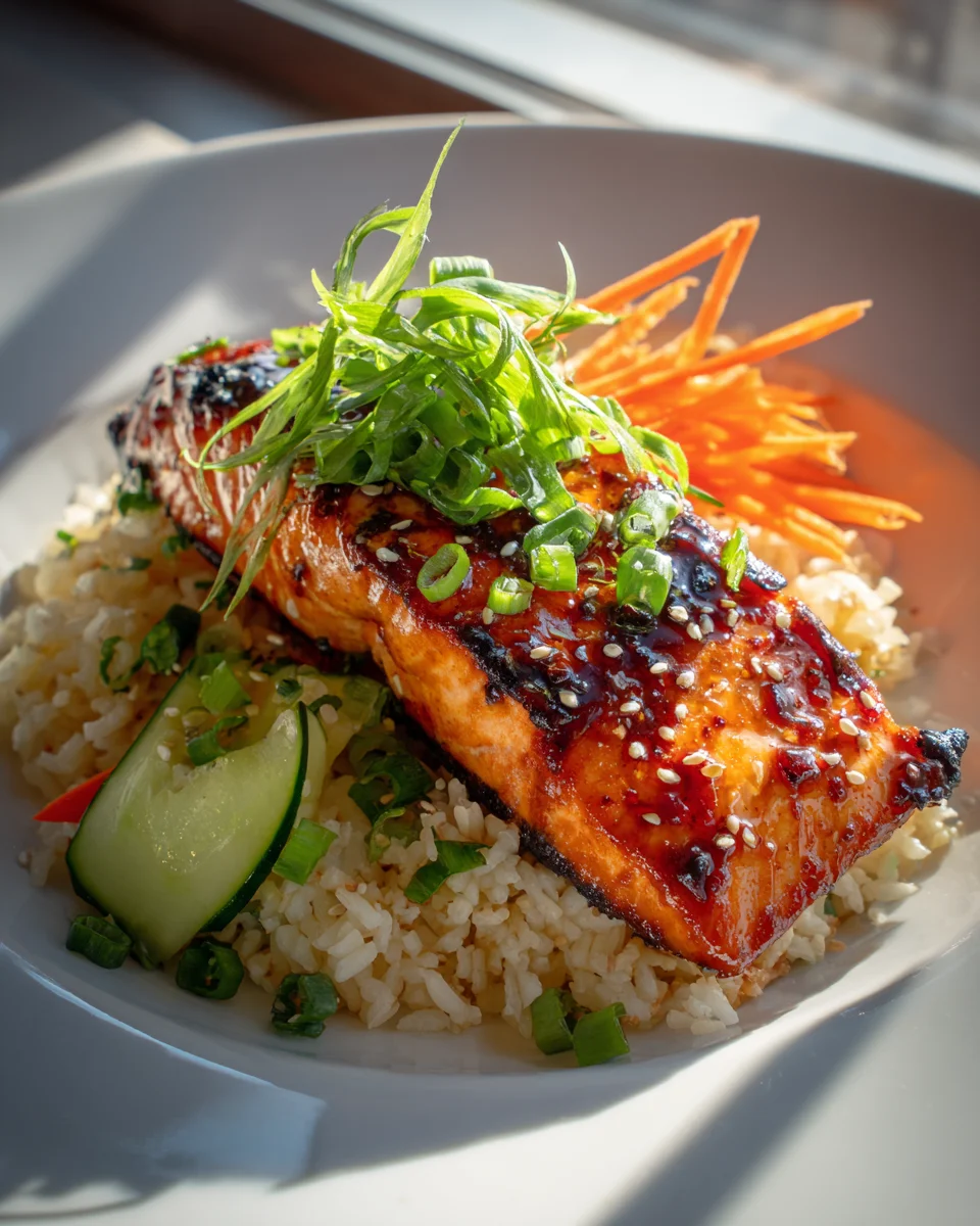 Savory Miso Salmon Rice Bowl Delight